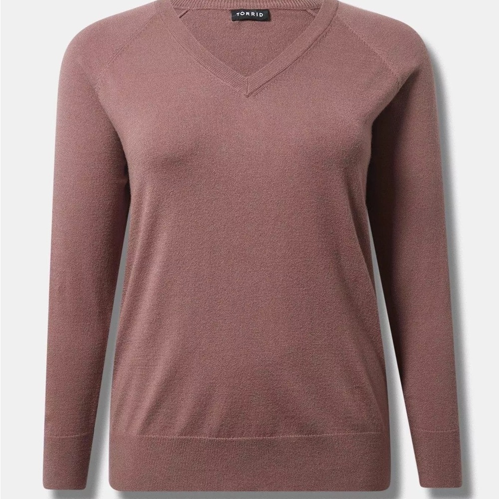 00 Torrid Everyday Soft V-Neck Raglan Sleeve Sweater